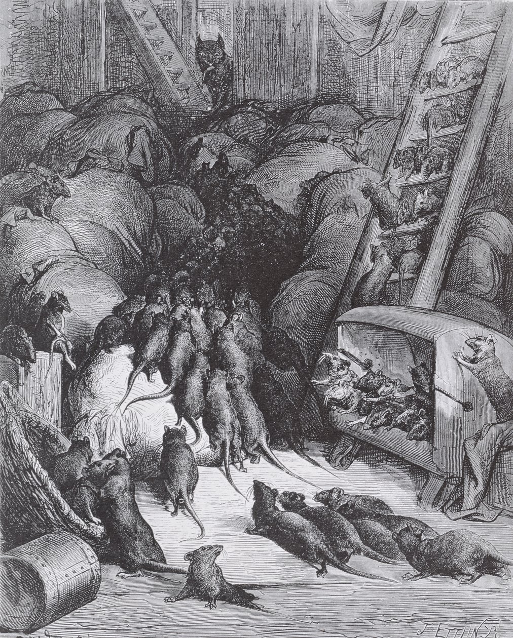 A Patkányok Ligája, 1868 alkotó: Gustave Dore