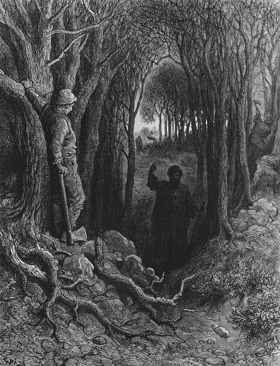 A tengerészt arra ítélték, hogy szüntelenül utazzon országról országra, jelenet S.T. „The Rime of the Ancient Mariner” című művéből. Coleridge, kiadó: Harper und Brothers, New York, 1876 (fa engra alkotó: Gustave Dore