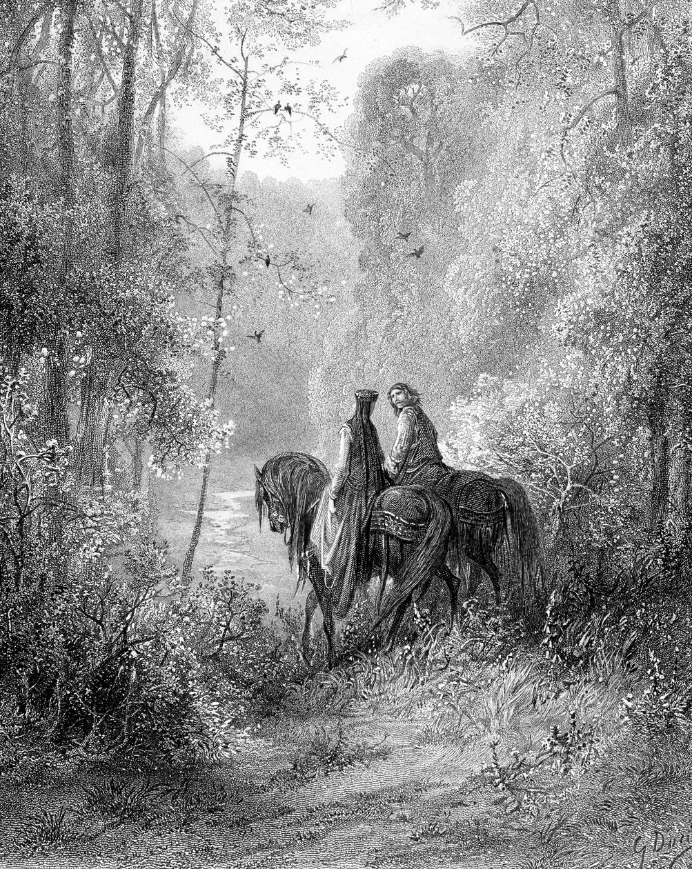 Csodálkoztak az erdőben, amely a virágok paradicsomának tűnt alkotó: Gustave Dore
