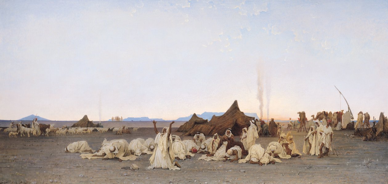 Esti ima a Szaharában, 1863 alkotó: Gustave Guillaumet