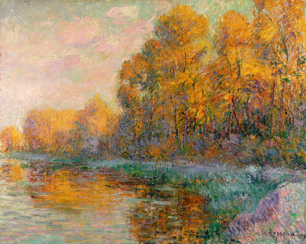 Egy folyó ősszel, 1909 alkotó: Gustave Loiseau