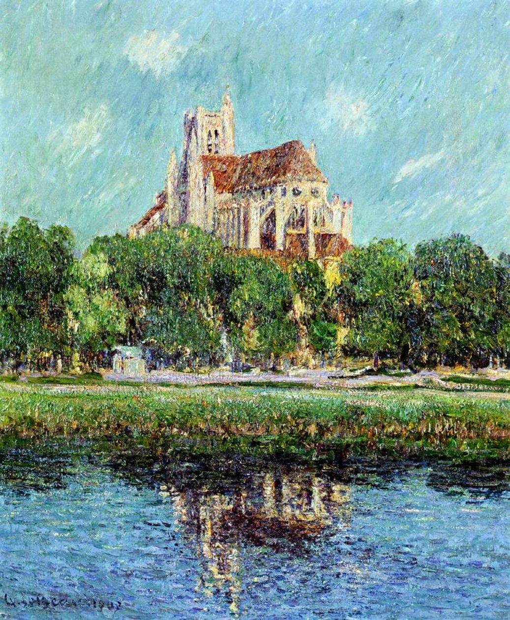 Az auxerre-i katedrális, 1907 alkotó: Gustave Loiseau