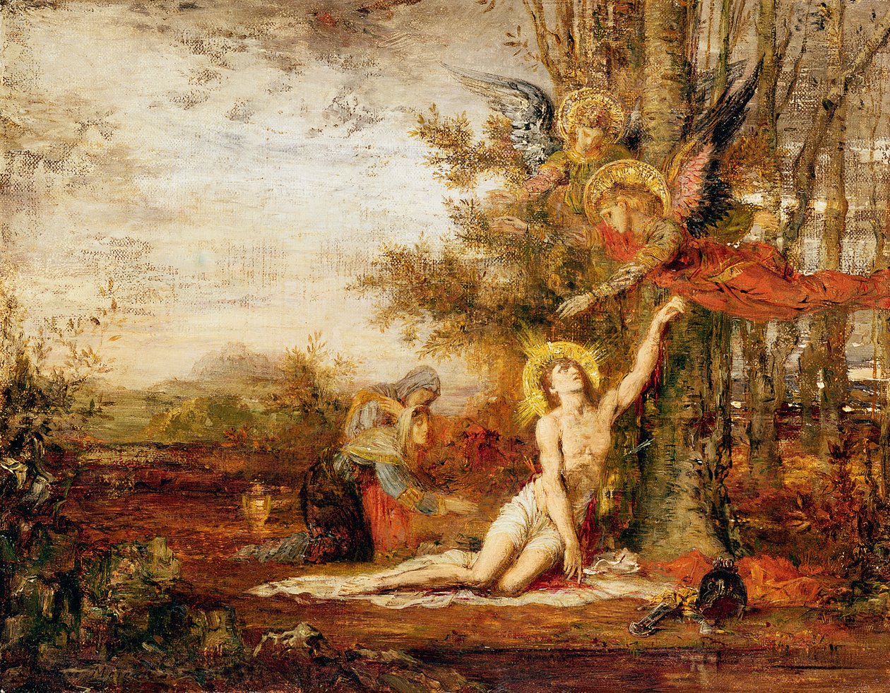 Krisztus az angyalokkal alkotó: Gustave Moreau
