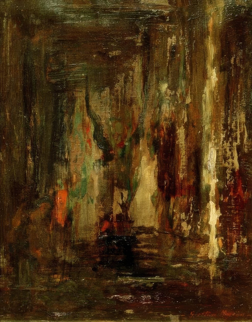 Vázlat az utazó Oidipuszhoz alkotó: Gustave Moreau