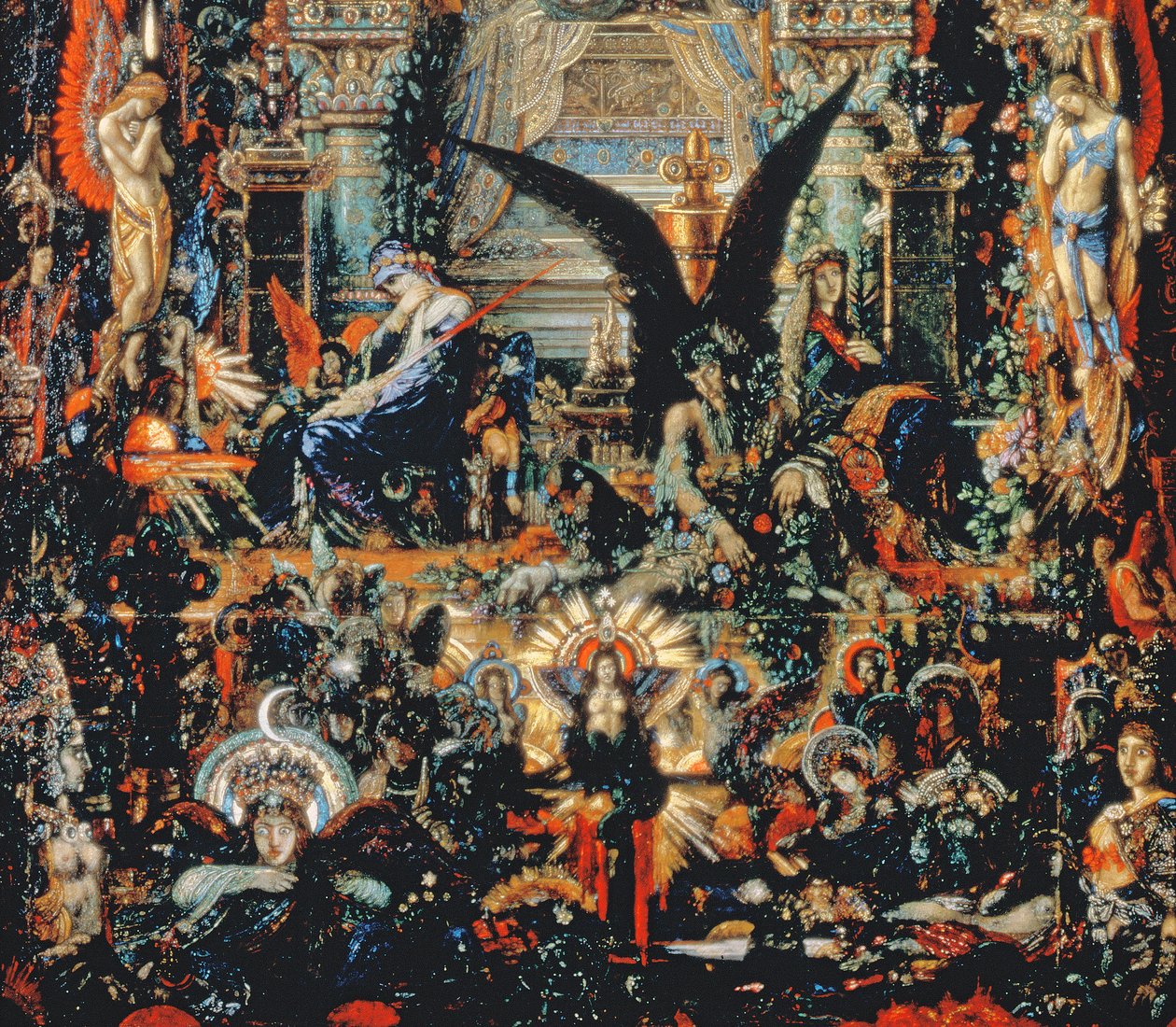 Jupiter és Semele, 1894-95 olaj, vászon részlet az 57305-ből alkotó: Gustave Moreau