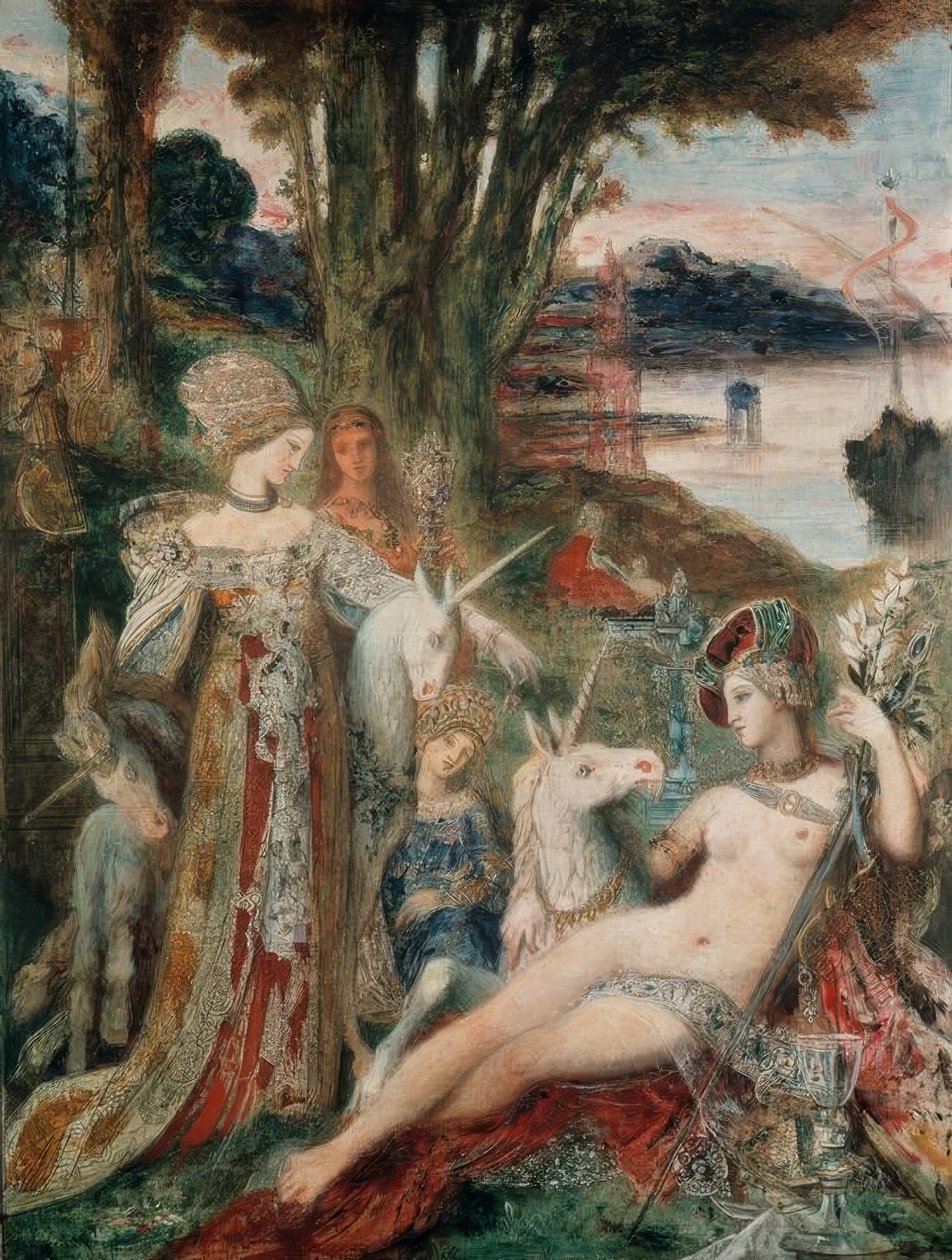 Unikornisok alkotó: Gustave Moreau