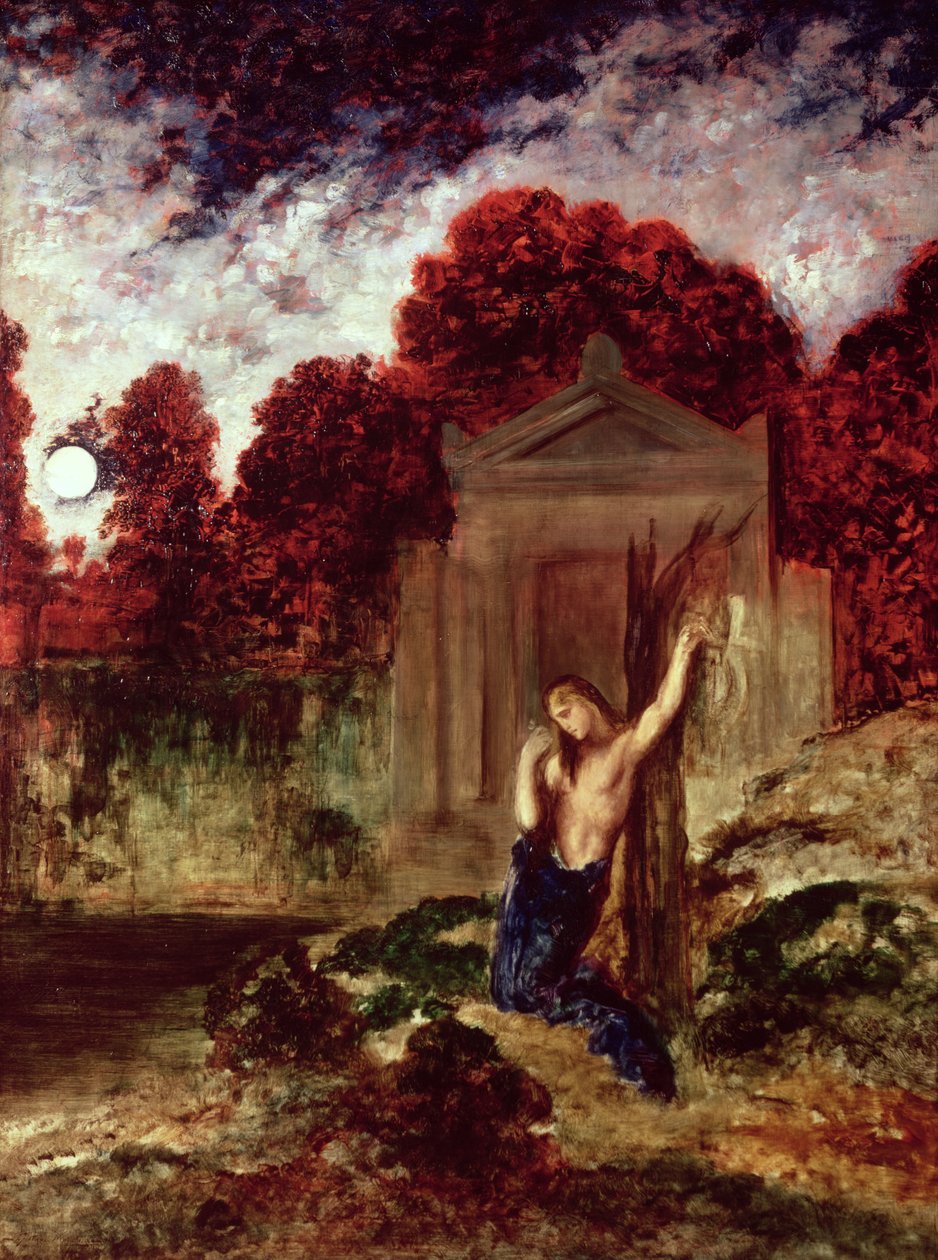 Orpheus Eurydice sírjánál alkotó: Gustave Moreau