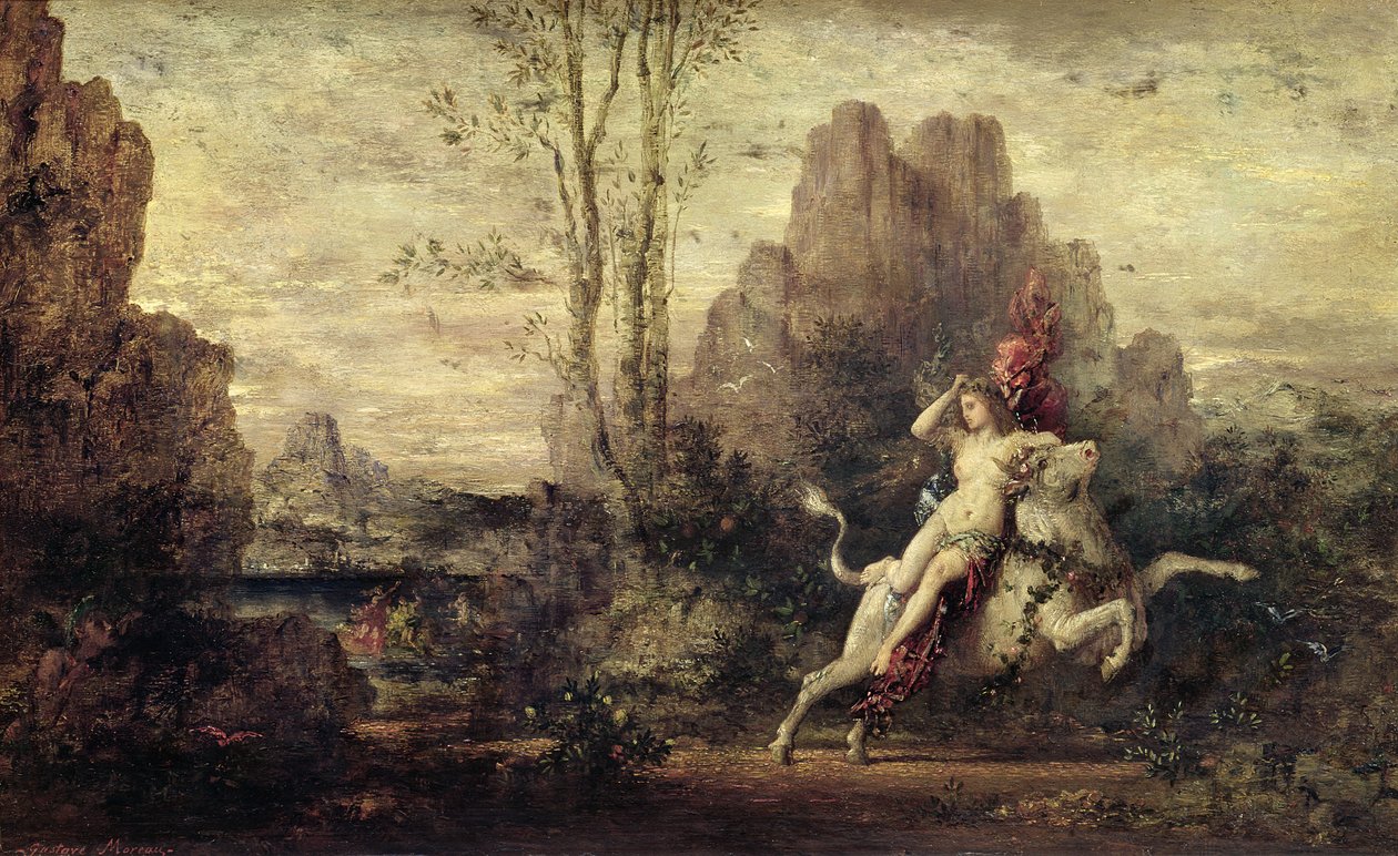 Európa megerőszakolása, 1869 körül alkotó: Gustave Moreau