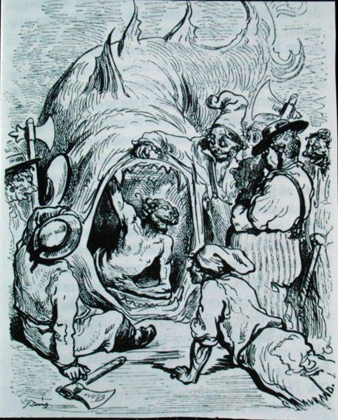 Illusztráció: Charles Perrault (1628-1703) „Montahausen” című művéhez, 1893 (metszet) alkotó: Gustave (after) Dore