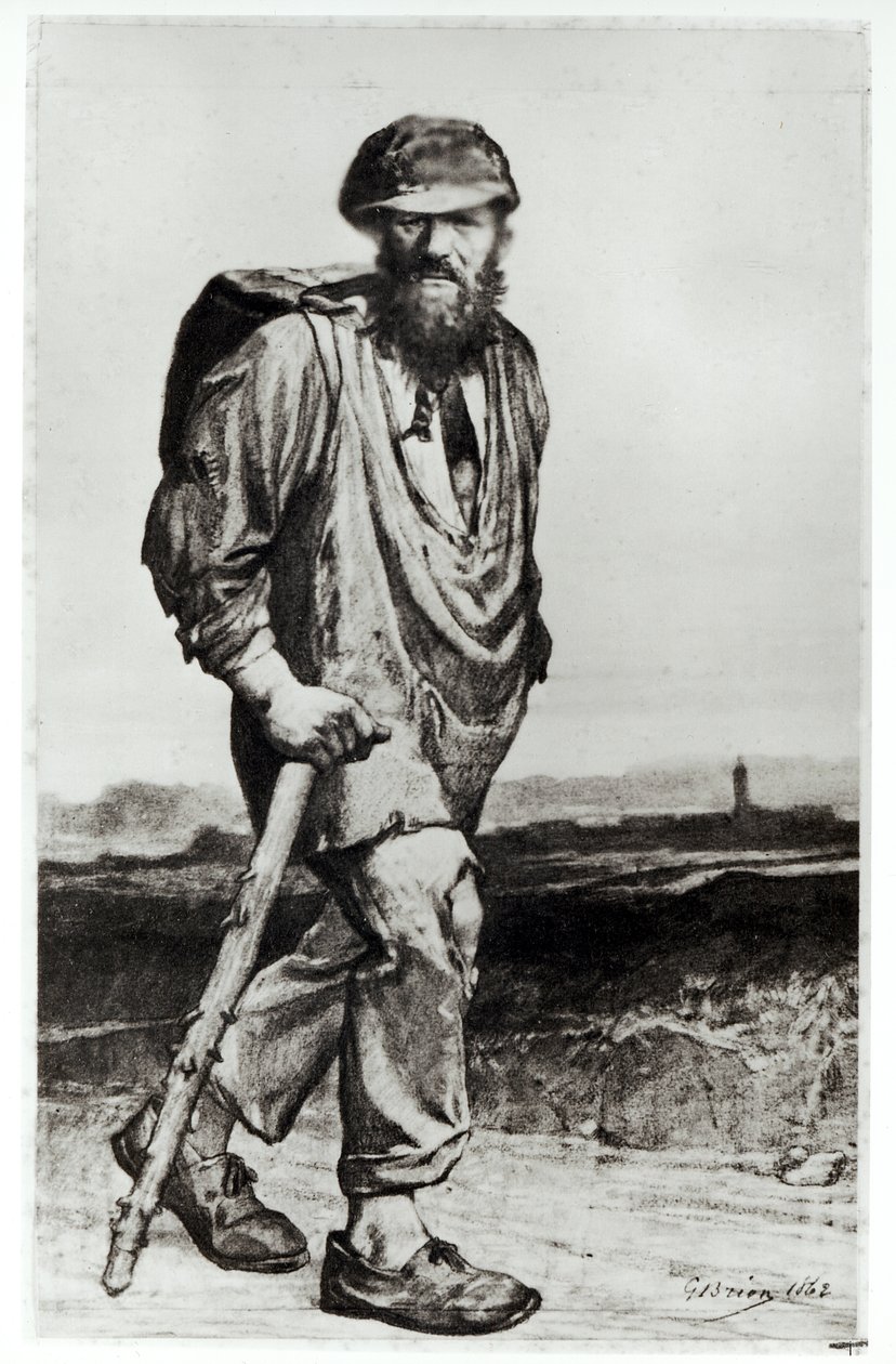 Jean Valjean, Victor Hugo (1802-85) „Les Miserables” című illusztrációja, 1862 alkotó: Gustave Brion