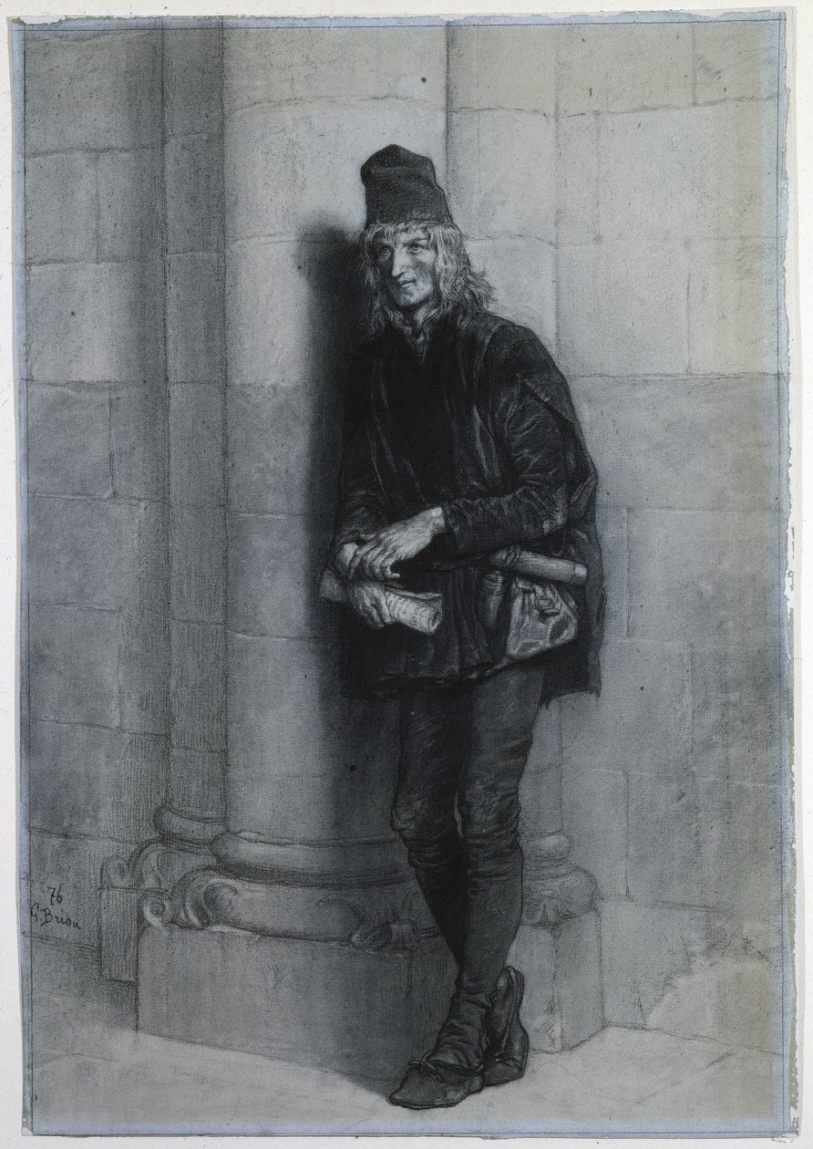 Pierre Gringoire. alkotó: Gustave Brion