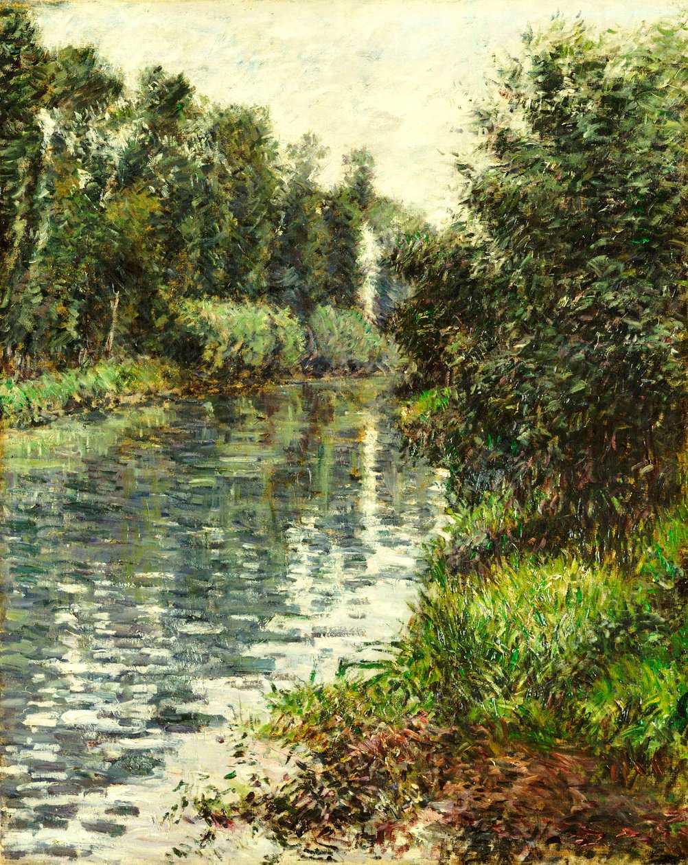 A Szajna kis ága, Argenteuil, 1888-90 alkotó: Gustave Caillebotte