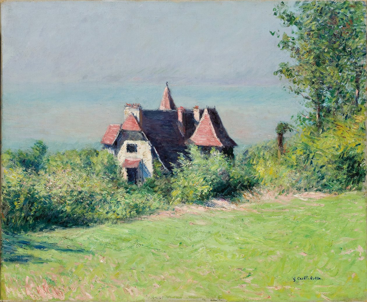 Egy villa Trouville-ben, 1882 alkotó: Gustave Caillebotte