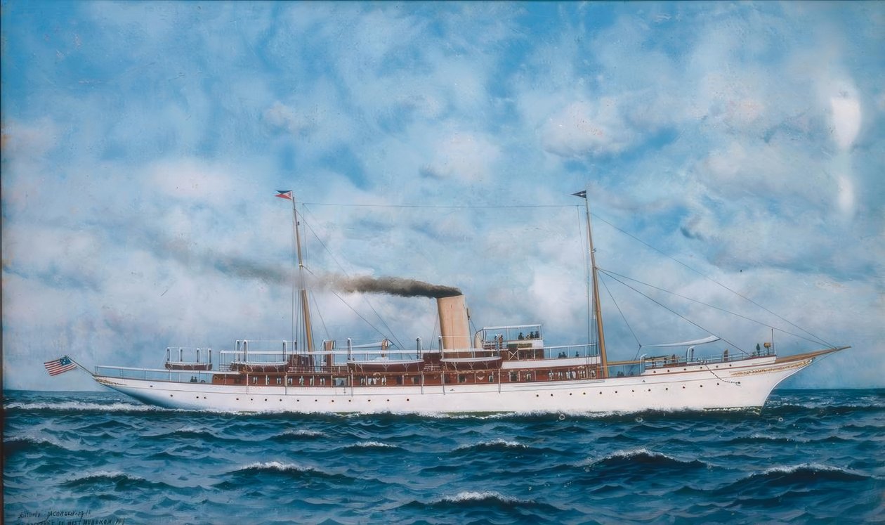 A Szajnán horgonyzó csónak alkotó: Gustave Caillebotte