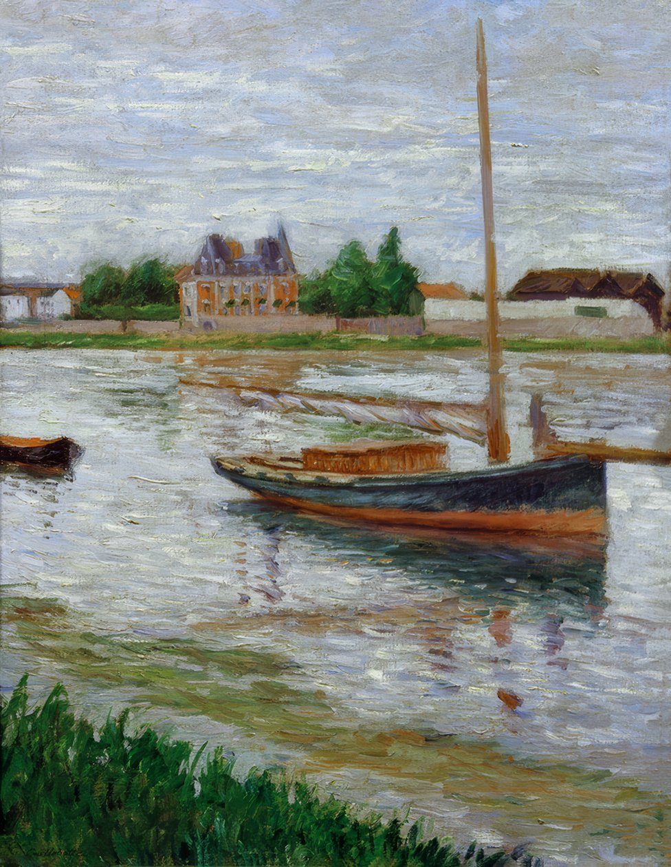 Hajó horgonyzott a Szajnán, Argenteuilban alkotó: Gustave Caillebotte