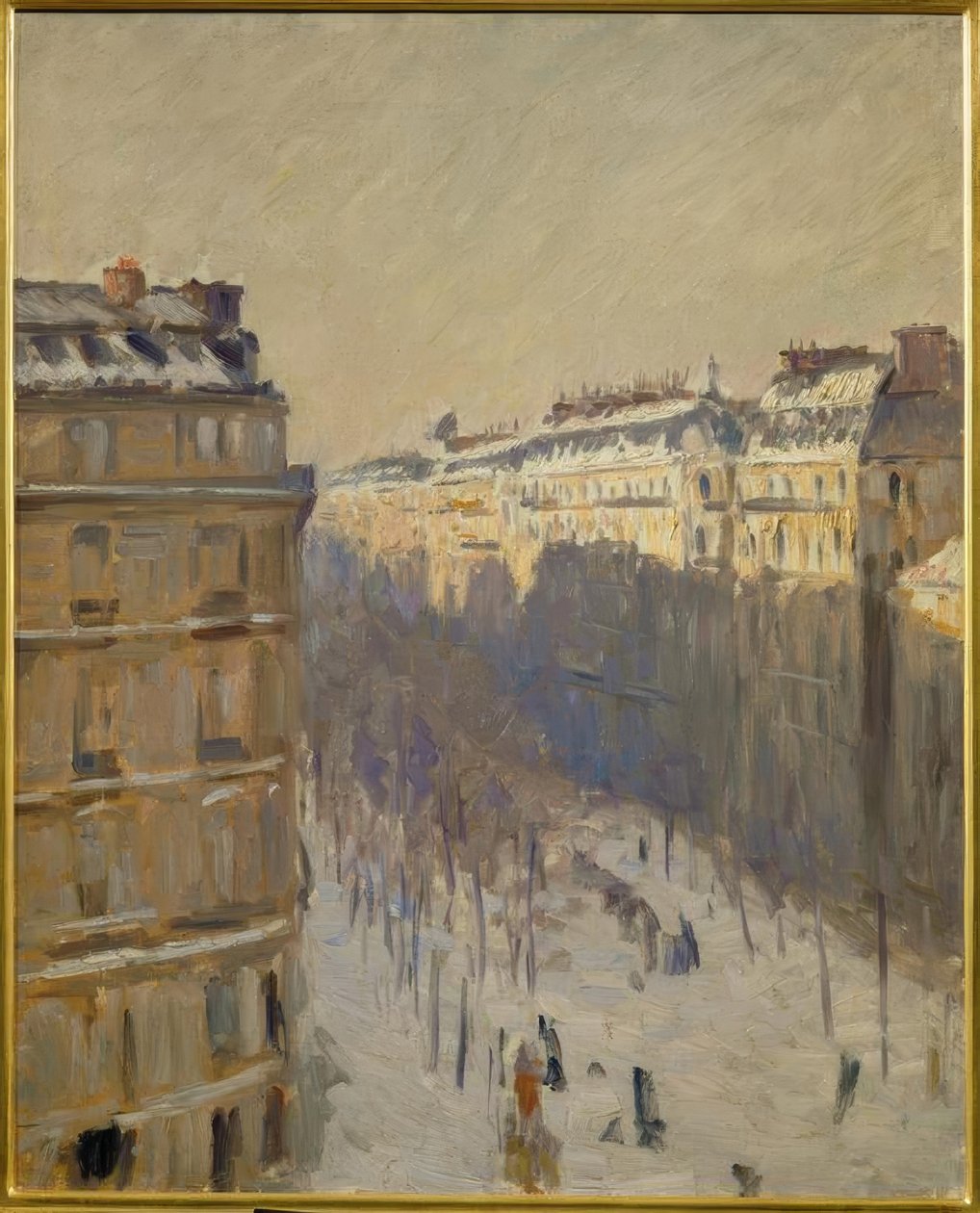 Boulevard Haussmann, hóhatás alkotó: Gustave Caillebotte