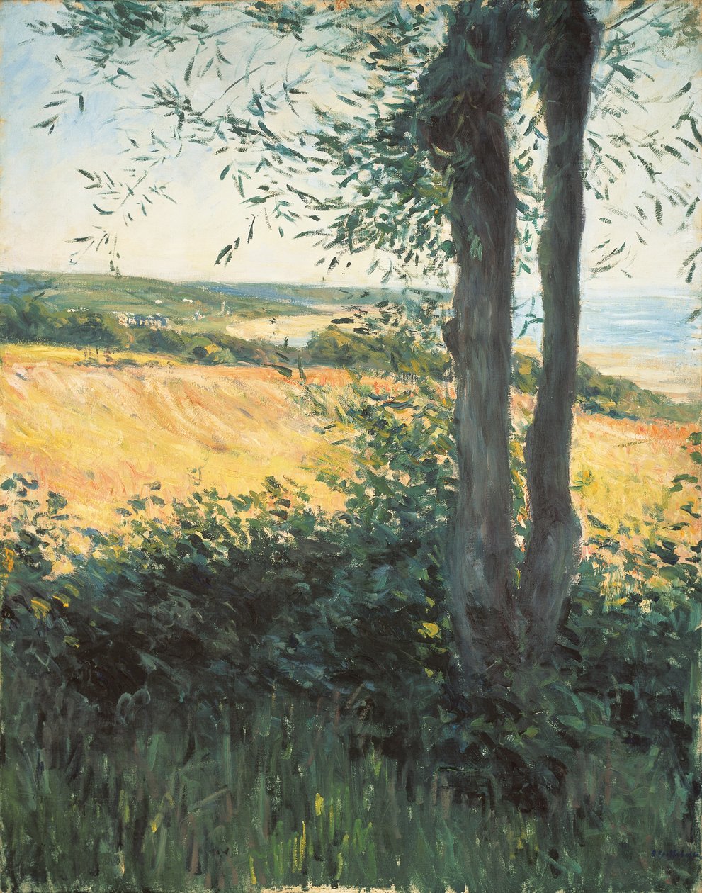 A tenger mellett, Normandia, 1884 alkotó: Gustave Caillebotte