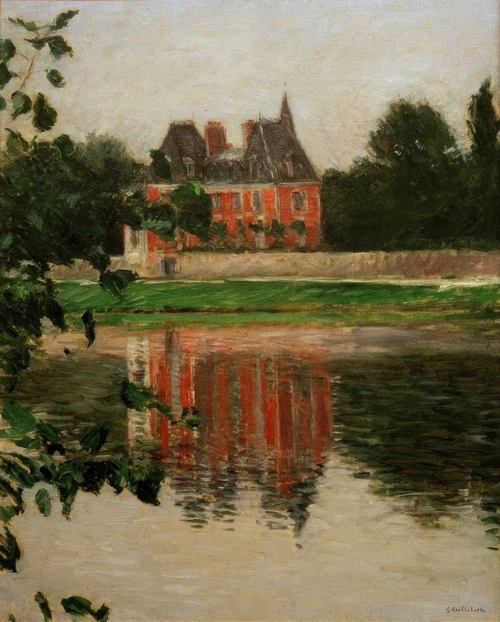 Kastély a Szajna partján, Argenteuil alkotó: Gustave Caillebotte