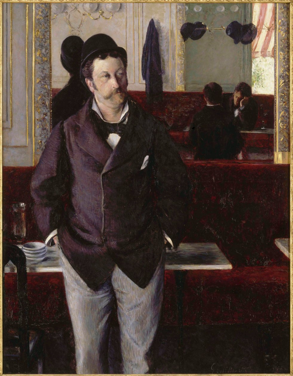 Egy kávézóban, 1880. alkotó: Gustave Caillebotte