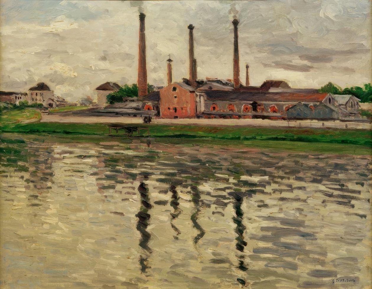 Argenteuil-i gyárak alkotó: Gustave Caillebotte