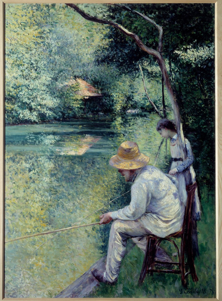 A horgászatnál van a zsinór. Gustave Caillebotte (1848-1894) festménye alkotó: Gustave Caillebotte