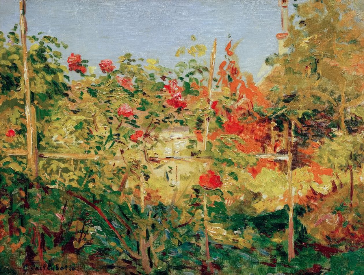 Kert Trouville-ben alkotó: Gustave Caillebotte