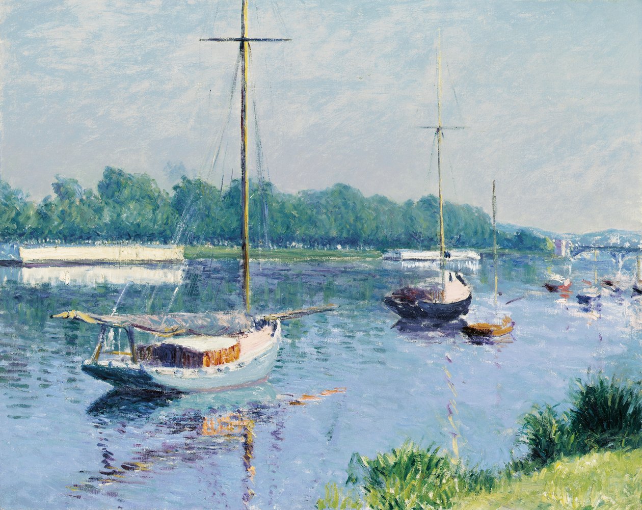 Argenteuil-tó; Az Argenteuil-medence, 1882 körül alkotó: Gustave Caillebotte