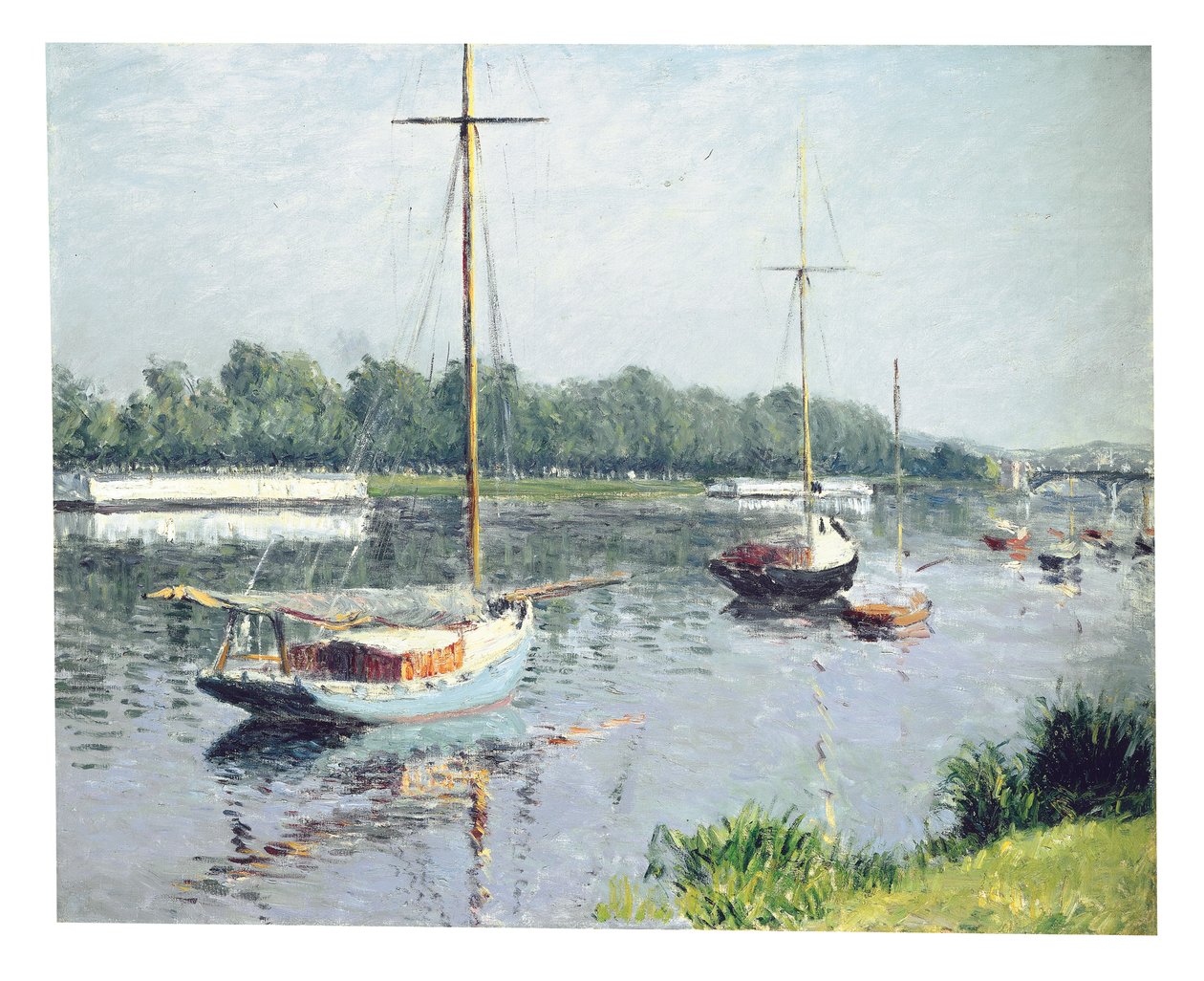 Az Argenteuil-medence, 1882 körül alkotó: Gustave Caillebotte