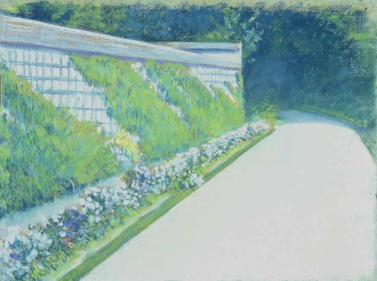 A zöldségkert fala, Yerres alkotó: Gustave Caillebotte