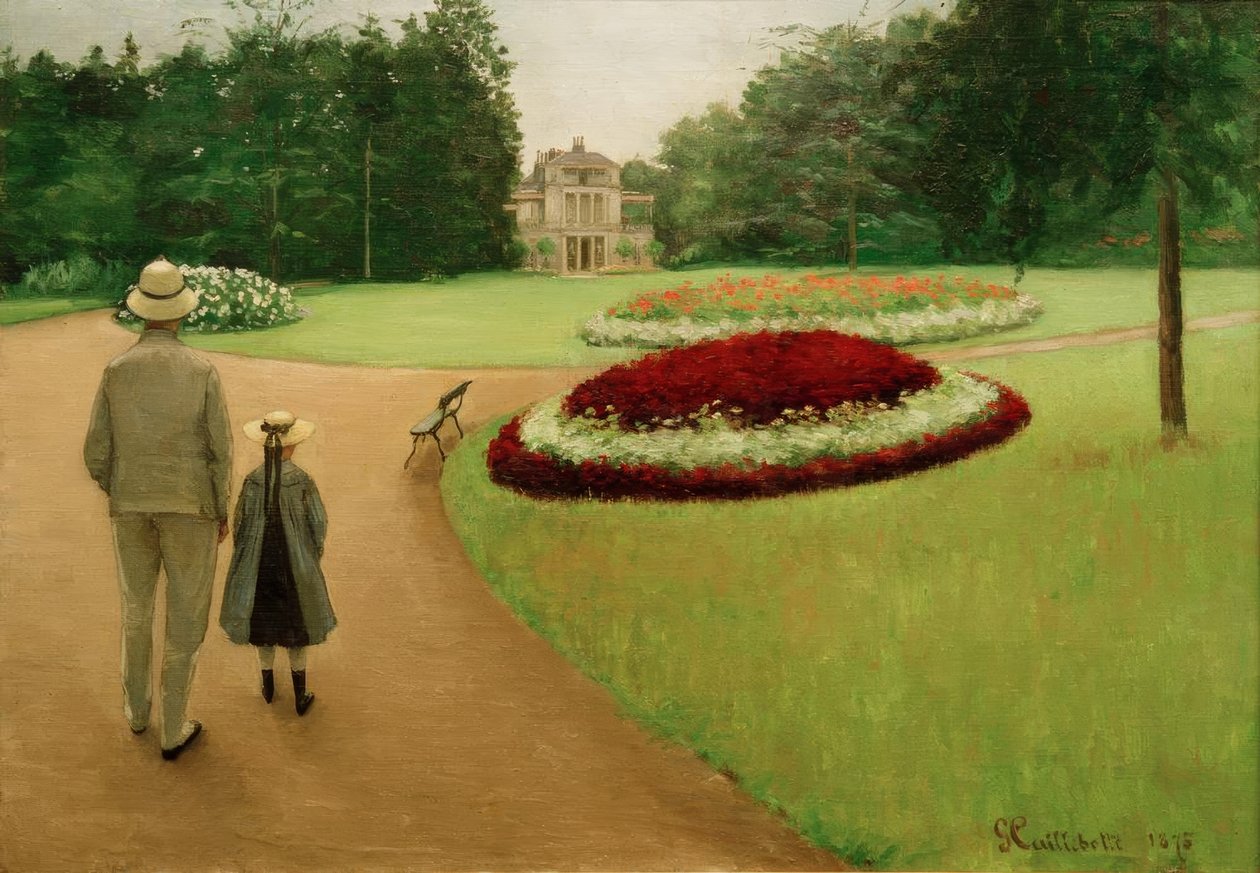 Az ingatlan parkja Yerresben alkotó: Gustave Caillebotte