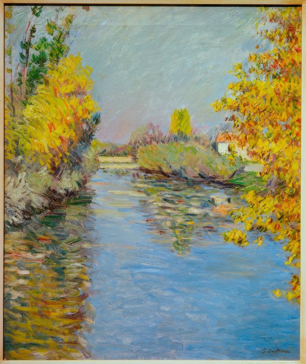 A Szajna kis karja, őszi hatás alkotó: Gustave Caillebotte