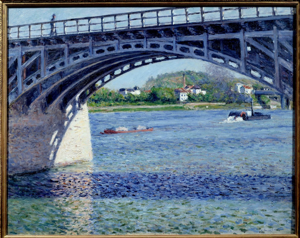 Gustave Caillebotte (1848-1894) Argenteuil-híd festménye 1883 V. 0,79x0,63 m Magángyűjtemény alkotó: Gustave Caillebotte