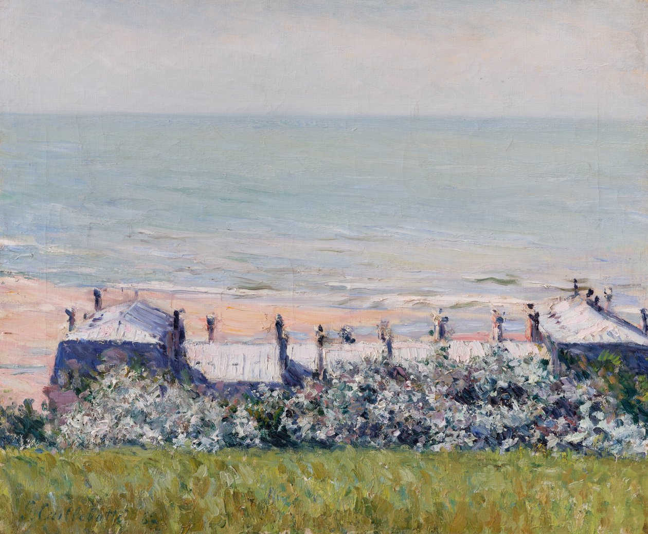 A trouville-i Hôtel des Roches Noires tetőszerkezete alkotó: Gustave Caillebotte