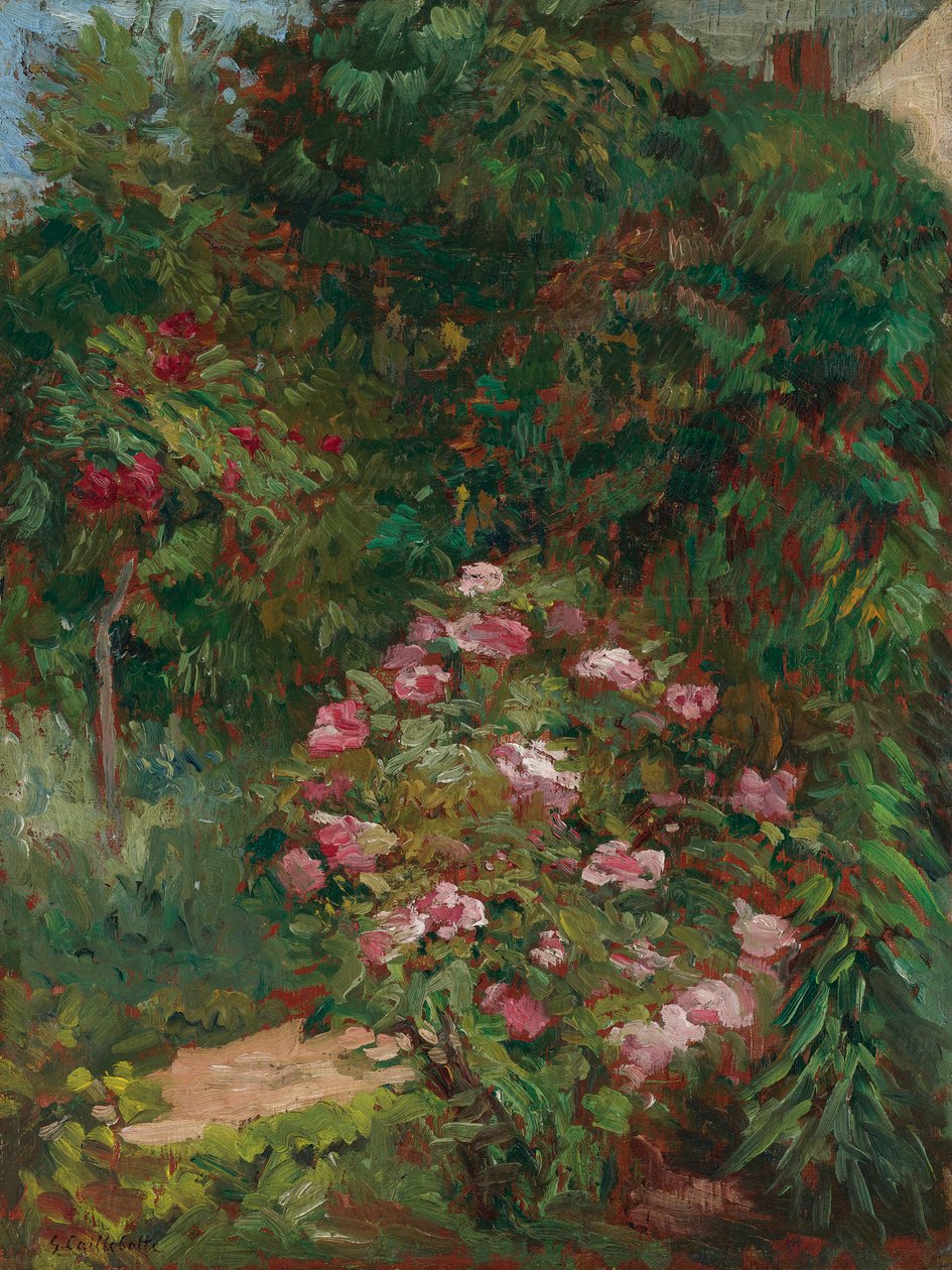 Virágágyások, Petit Gennevilliers kertje alkotó: Gustave Caillebotte