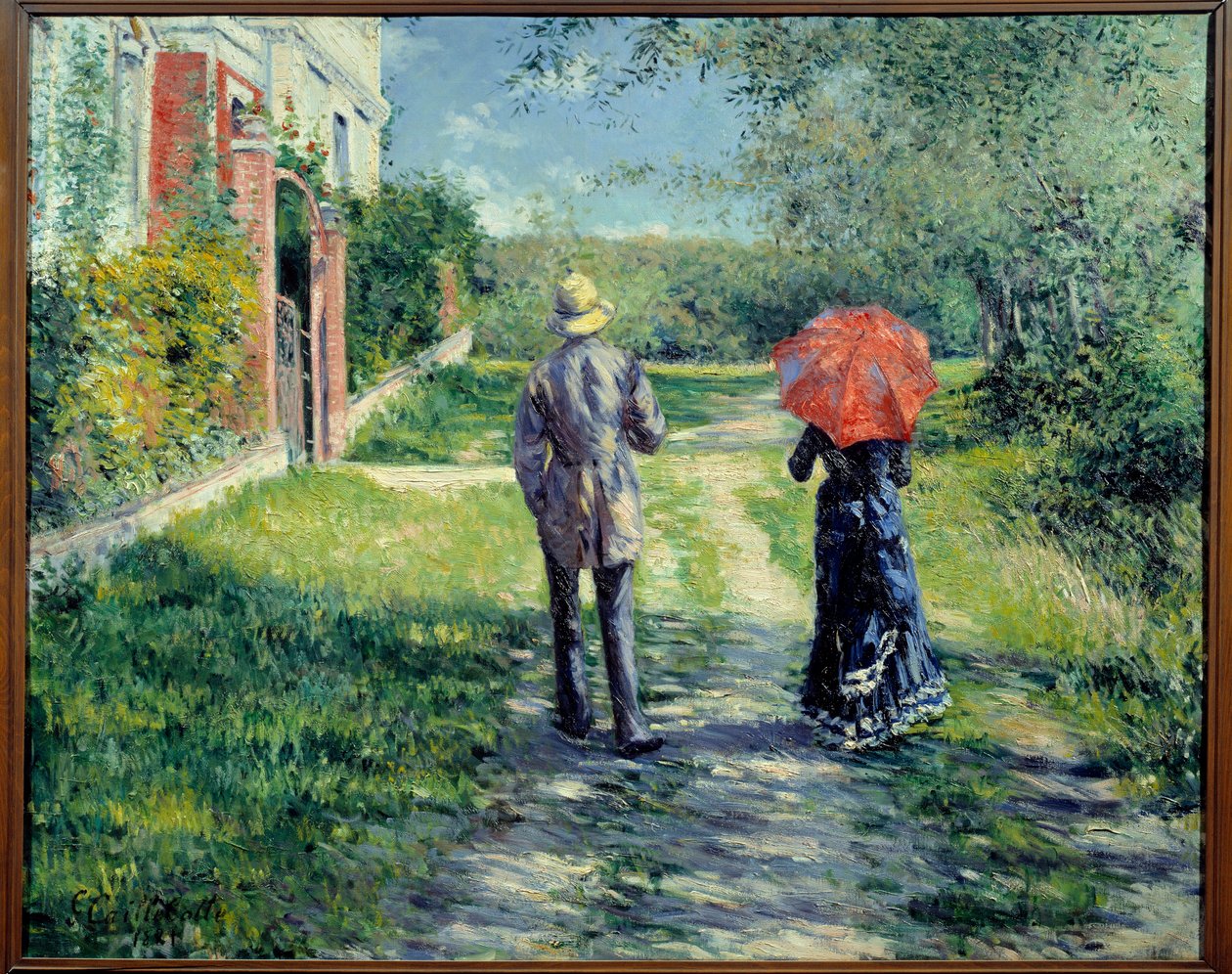 Út felfelé. Pár séta a vidéken. Gustave Caillebotte (1848-1894) festménye alkotó: Gustave Caillebotte