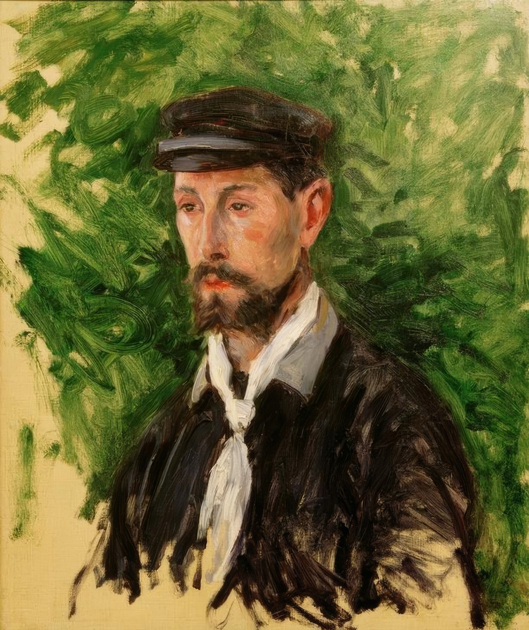 Eugène Lamy portréja, mellszoborban alkotó: Gustave Caillebotte