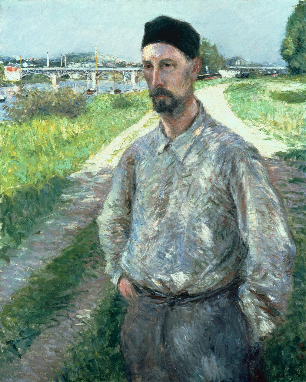 Eugene Lamy portréja alkotó: Gustave Caillebotte