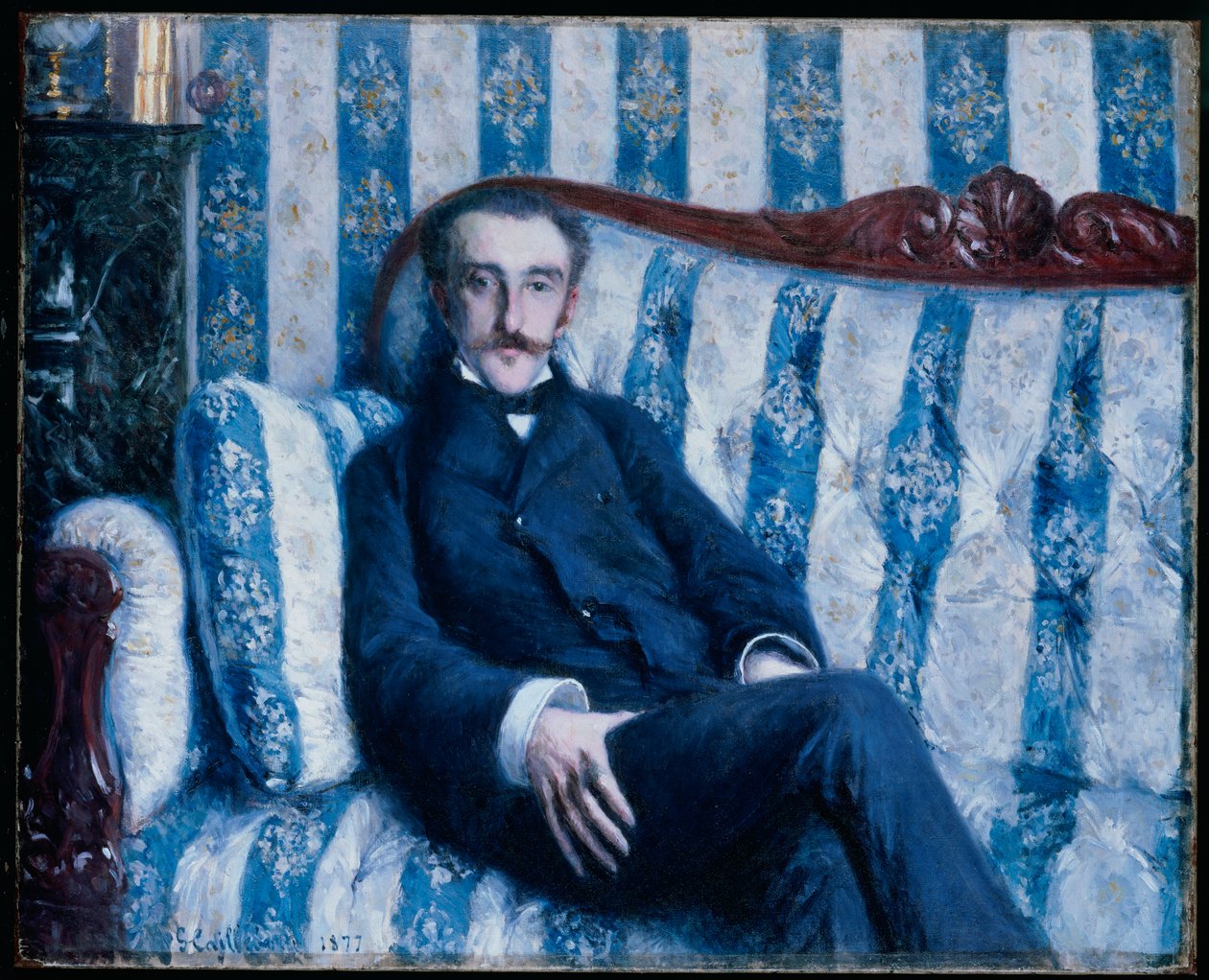 Monsieur R. portréja, 1877 alkotó: Gustave Caillebotte