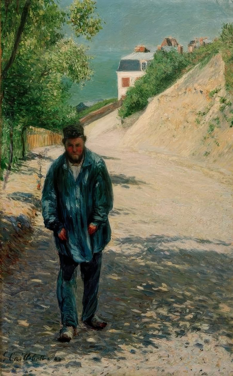 Père Magloire a Saint-Clair és Étretat közötti úton alkotó: Gustave Caillebotte