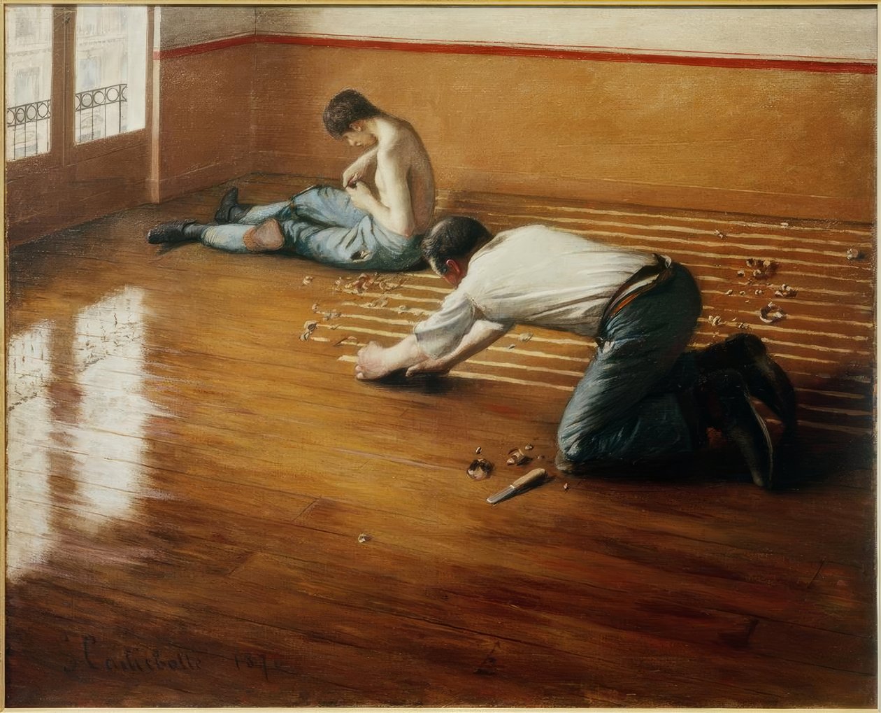 Padlógyaluk alkotó: Gustave Caillebotte