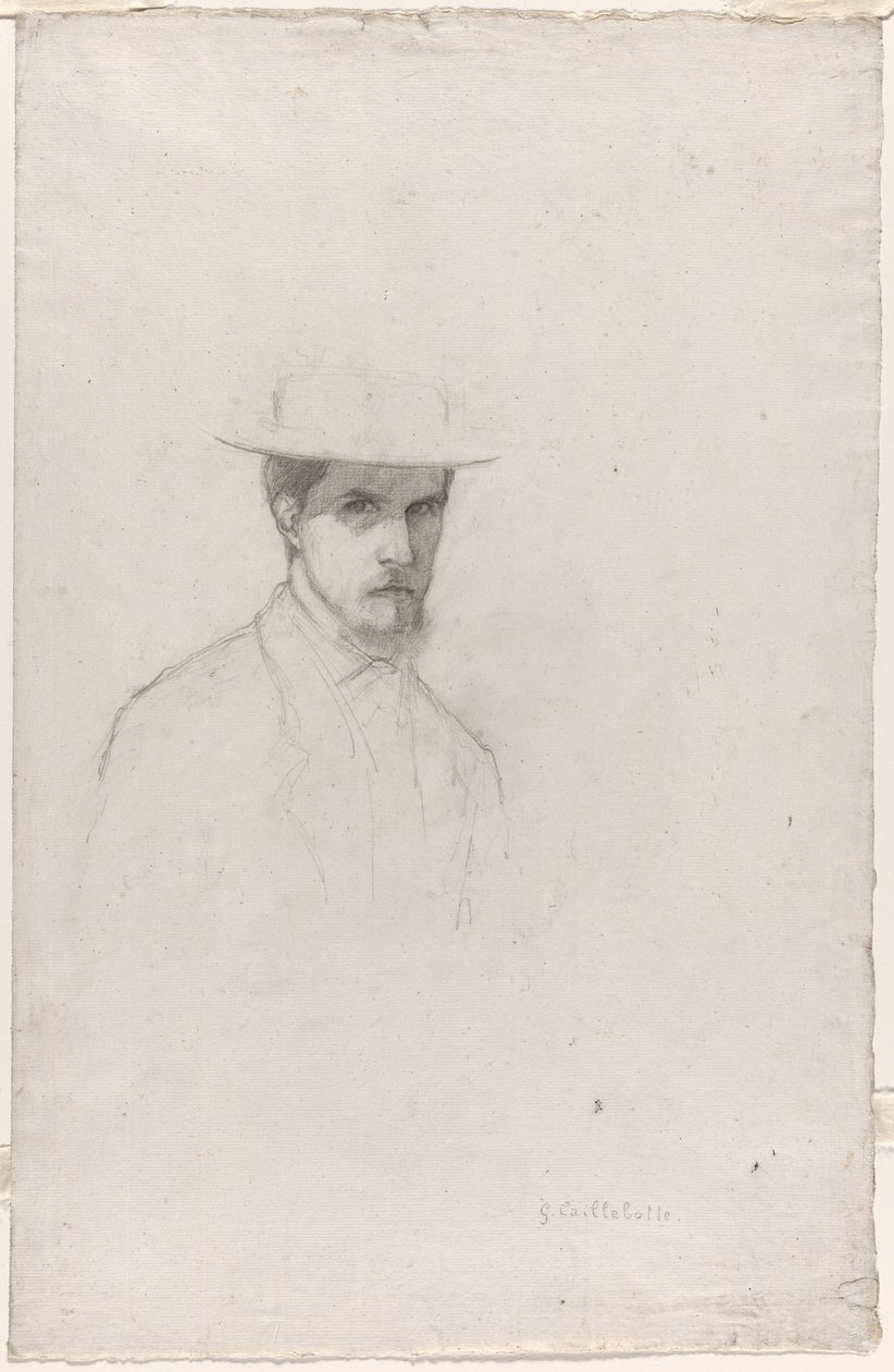 Önarckép kalappal alkotó: Gustave Caillebotte