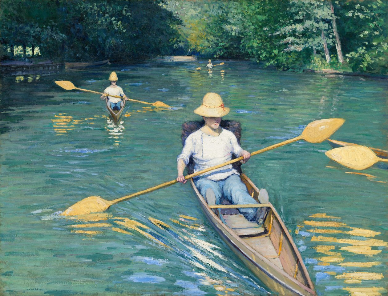 Skiffs alkotó: Gustave Caillebotte