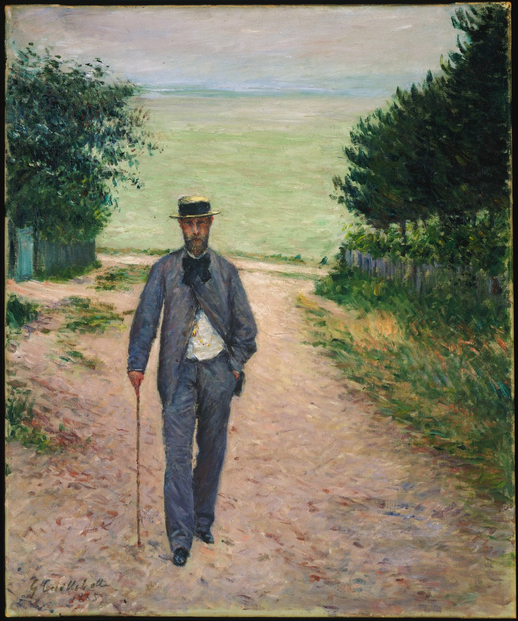 Babakocsi a tenger mellett alkotó: Gustave Caillebotte