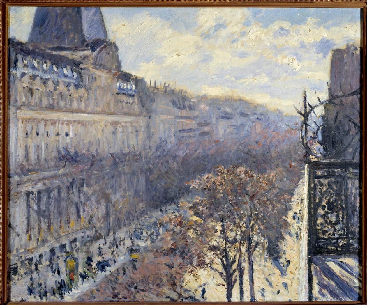 A Boulevard des Italians Párizsban Gustave Caillebotte (1848-1894) festménye 1880-as magángyűjtemény alkotó: Gustave Caillebotte