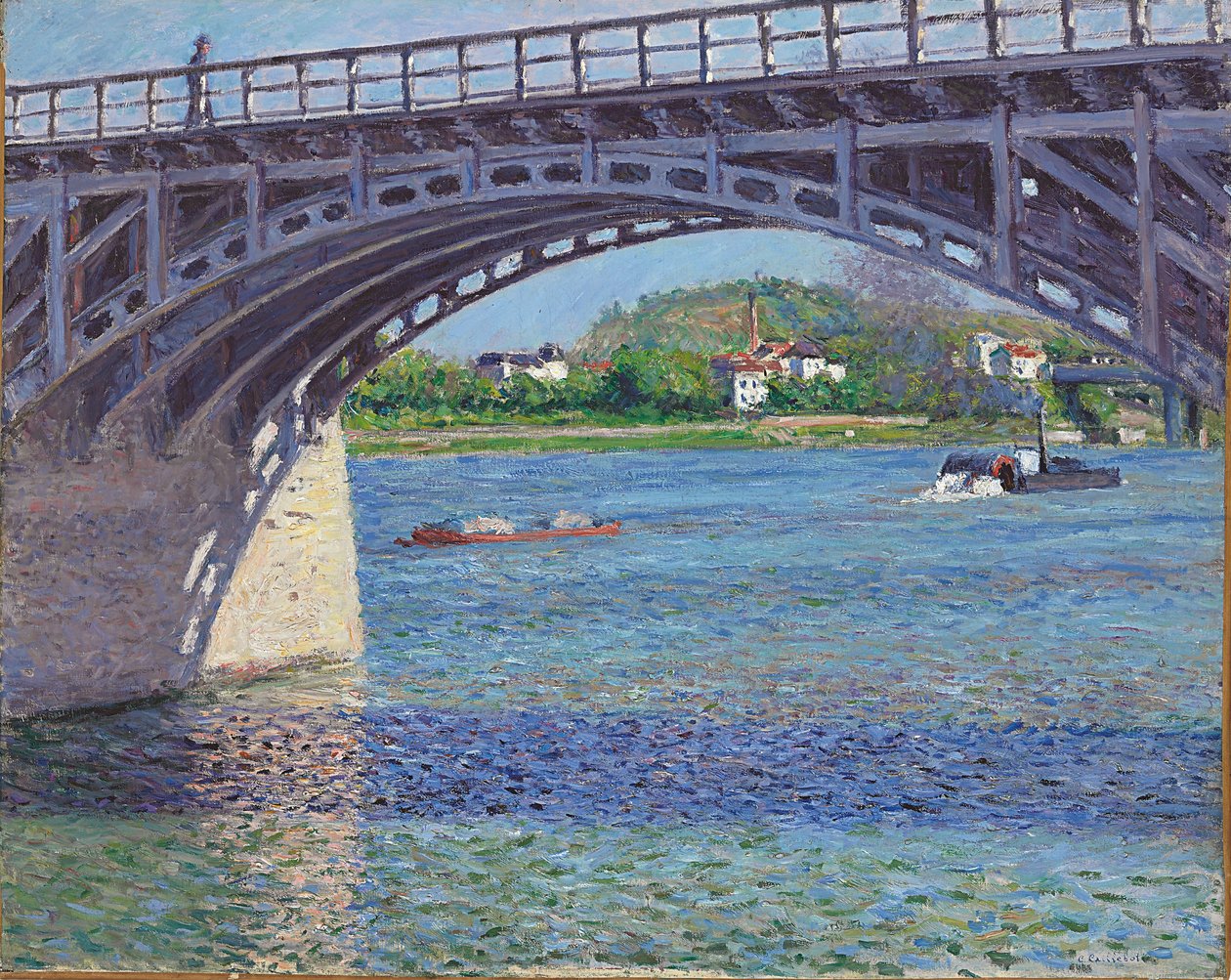 Argenteuil és Szajna hídja, 1883 körül (olaj, vászon) alkotó: Gustave Caillebotte