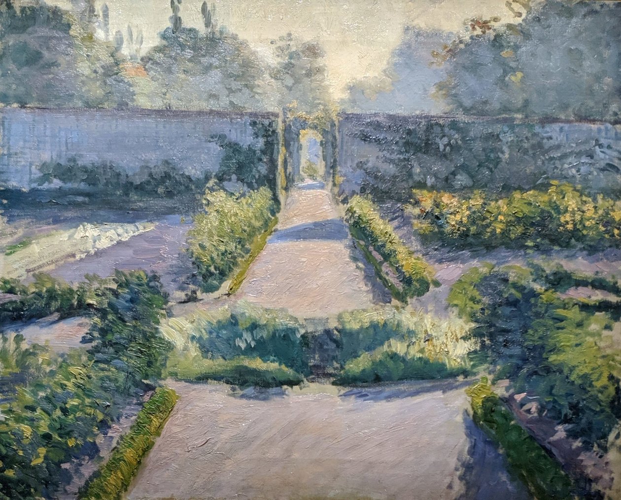A konyhakert, Yerres" alkotó: Gustave Caillebotte