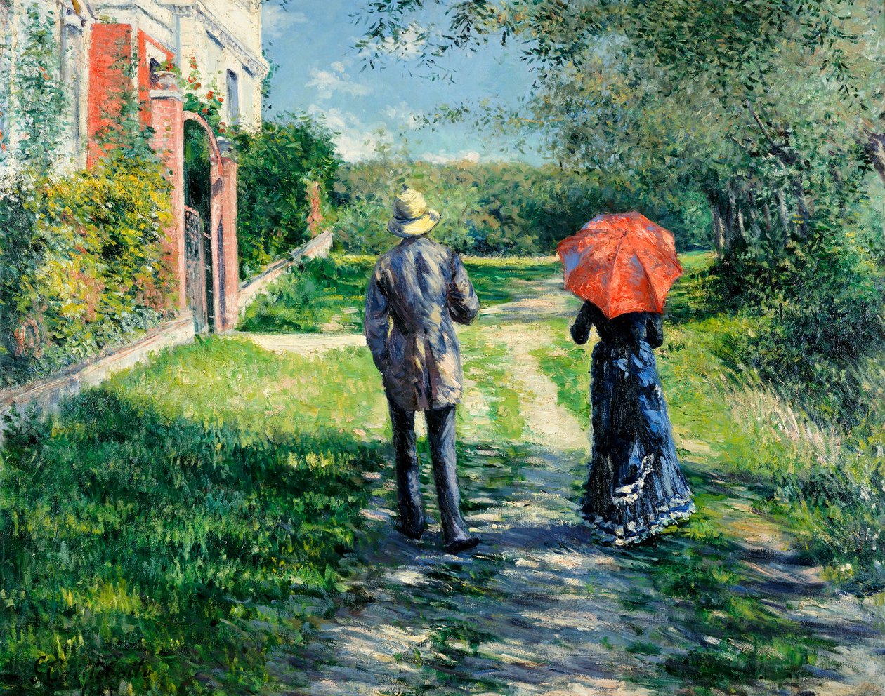 Az ösvény felfelé alkotó: Gustave Caillebotte