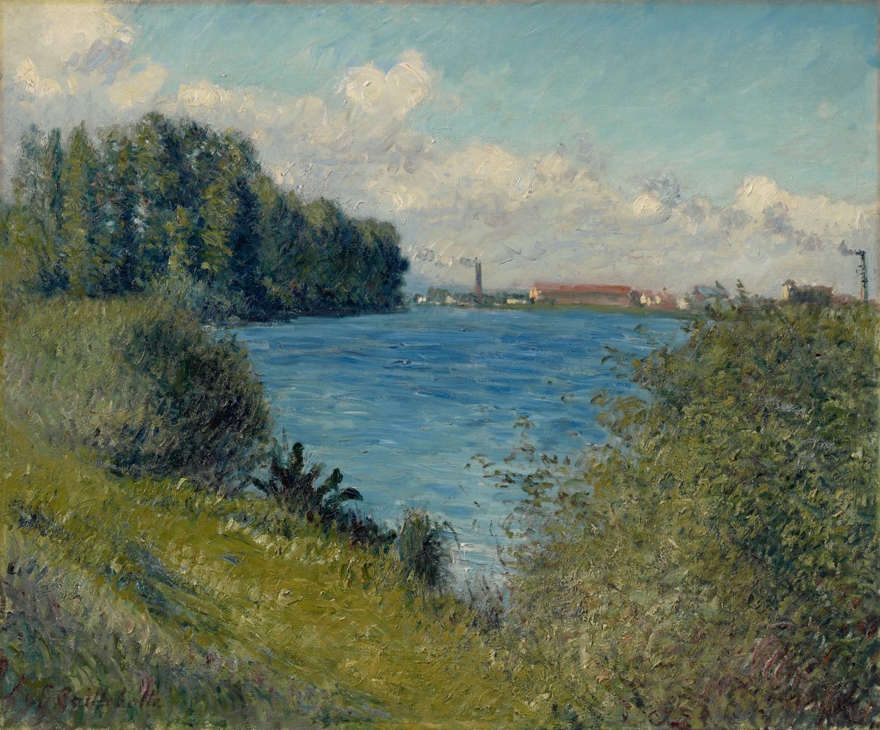 A Szajna Argenteuil-nél alkotó: Gustave Caillebotte