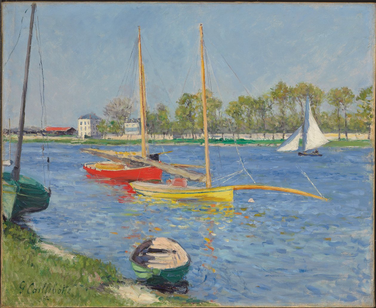 A Szajna Argenteuil-ban, 1882 alkotó: Gustave Caillebotte