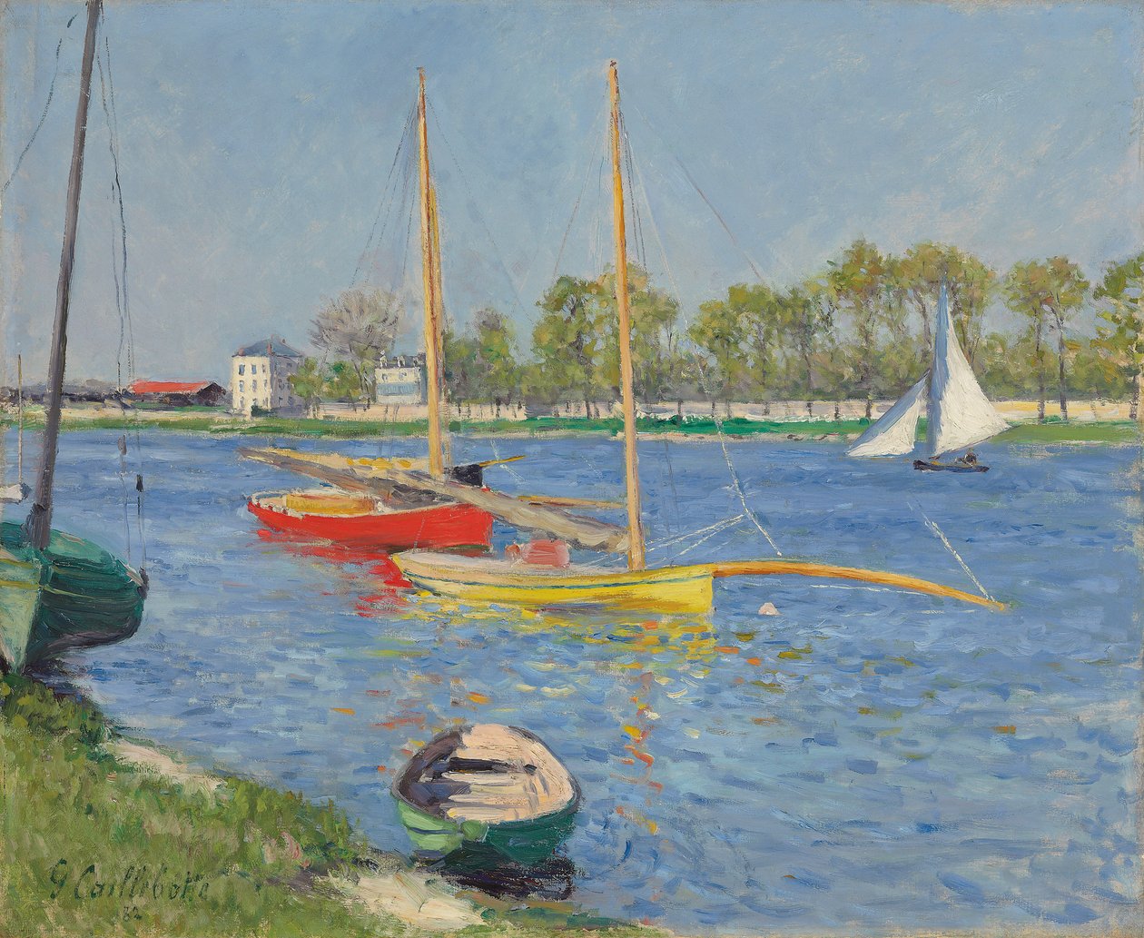 A Szajna Argenteuil-ban, 1882 alkotó: Gustave Caillebotte